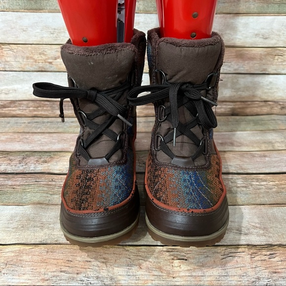 Sorel Brown Tivoli Ankle Boots, brown with multicolor - Picture 8 of 14